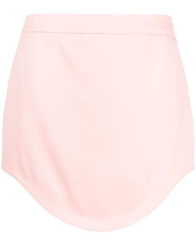 Casablancabrand Tailored Wool Mini Skirt - Pink