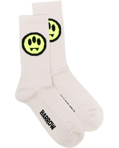 Barrow Logo-embroidered Ankle Socks - White