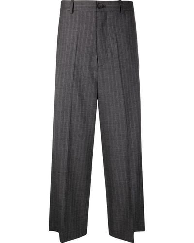Balenciaga Cropped Tailored Pants - Gray