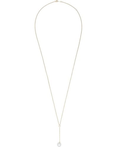 Mizuki 14kt Yellow Gold Sea Of Beauty Pearl And Diamond Long Necklace - White