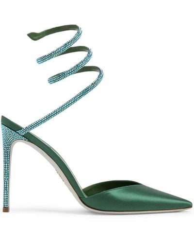 Rene Caovilla Zapatos Chloe con tacón de 105mm - Verde