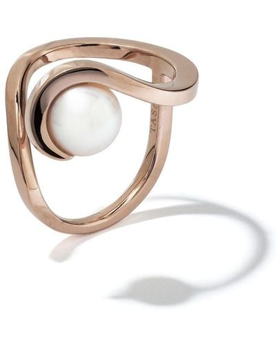 Tasaki 18kt Rose Gold Atelier Aurora Akoya Pearl Ring - Metallic