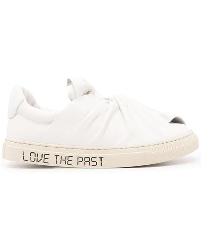 Ports 1961 Knot-detail Low-top Leather Sneakers - White