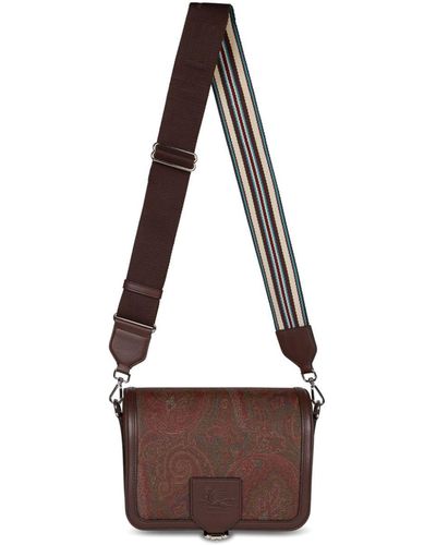 Etro Essential Bandana-print Crossbody Bag - Brown