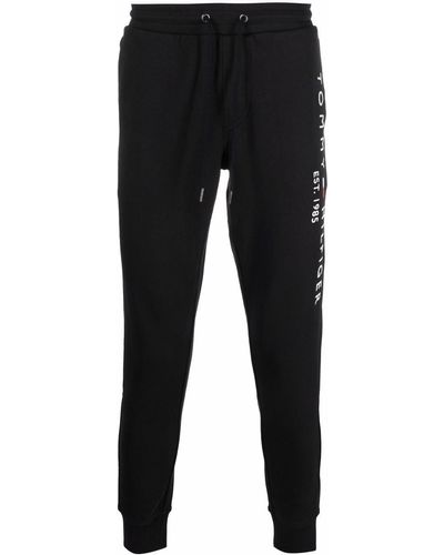 Tommy Hilfiger Logo Print sweatpants - Black