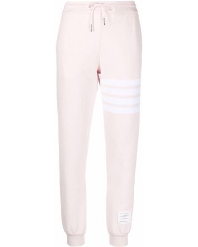 Thom Browne 4-bar Cotton Joggers - Pink