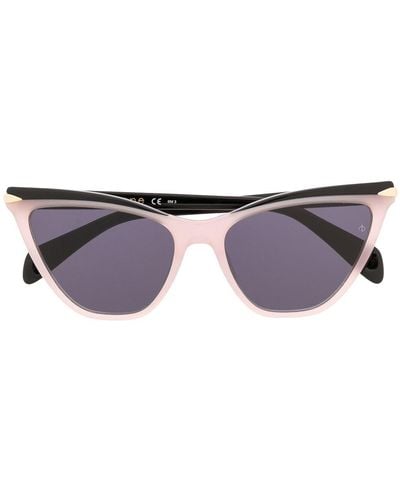 Rag & Bone Lunettes de soleil à monture papillon - Rose