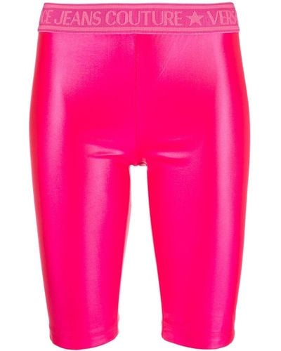 Versace Leggings mit Logo-Bund - Pink