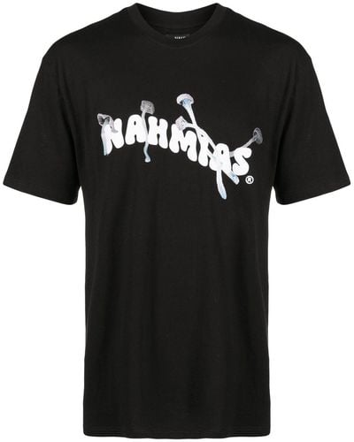 NAHMIAS Camiseta con logo estampado - Negro
