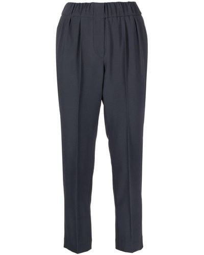 Brunello Cucinelli Cropped Tailored Pants - Blue