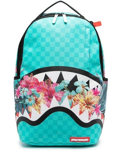 Sprayground Blossom Shark Backpack - Blue