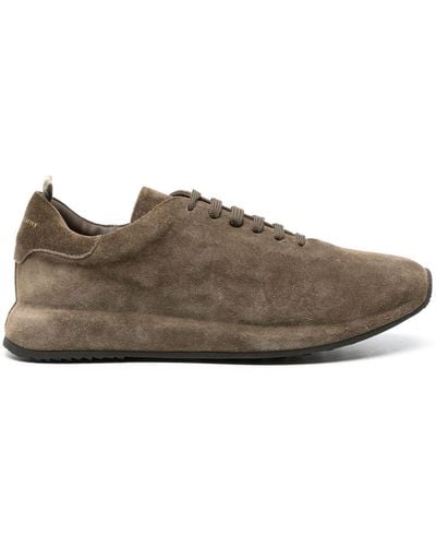 Officine Creative Race 017 Suede Trainers - Brown