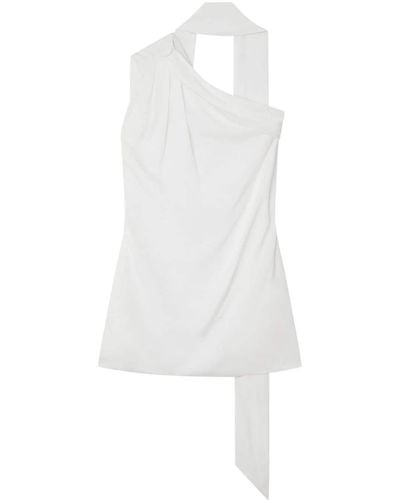 Stella McCartney Blouse à design asymétrique à une épaule - Blanc