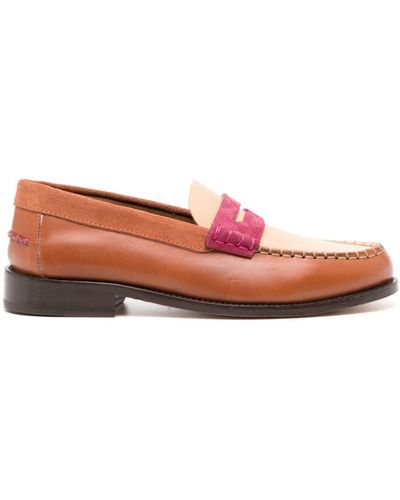 Paul Smith Mocasines Laida con diseño colour block - Rosa