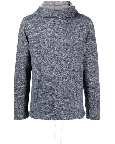 Private Stock The Dany Hoodie Met Jacquard - Blauw