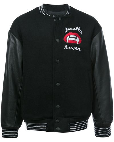 Haculla Lost Breed Patch Bomber Jacket - Black
