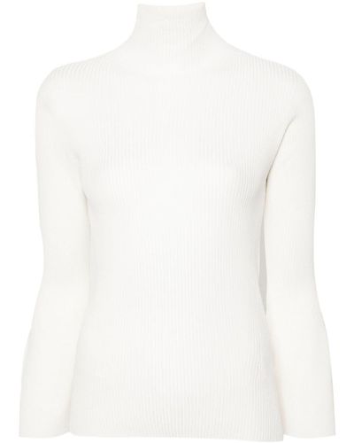 CFCL Bell Ribbed Sweater - White