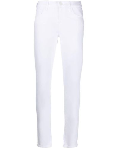 Jacob Cohen Pantalones pitillo de talle medio - Blanco