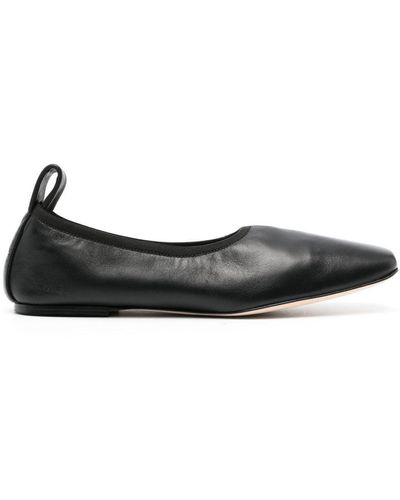 Atp Atelier Round-toe Ballerina Shoes - Black