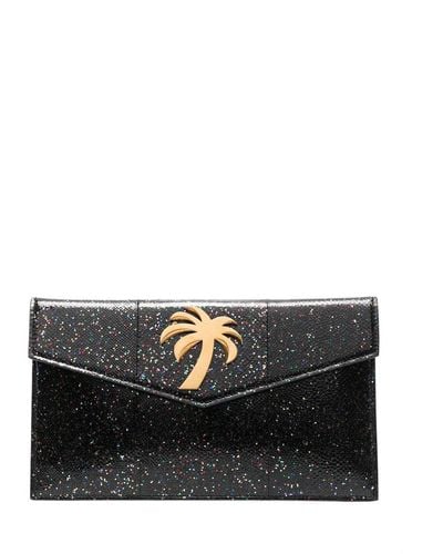 Palm Angels Pochette Palm Beach Night Out à design enveloppe - Noir