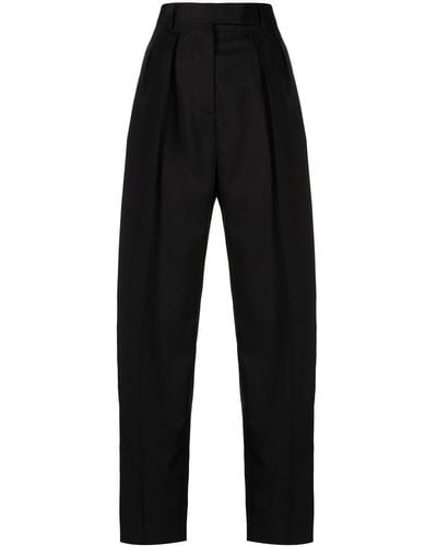 Paul Smith High Waisted Cigarette Trousers - Black