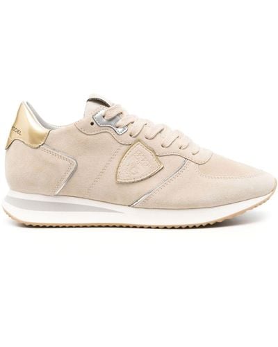 Philippe Model Trpx Leather Sneakers - Natural