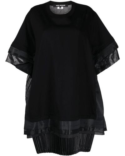 Junya Watanabe T-shirt en coton à empiècements - Noir