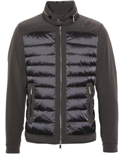 Moorer Gilles-KNS panelled-design jacket - Schwarz