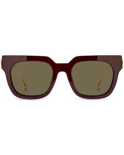 Etro Bold Pegaso Sonnenbrille - Braun