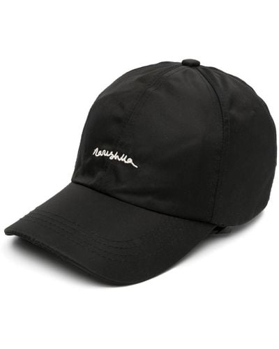 Nanushka Logo-embroidered Drawstring Cap - Black