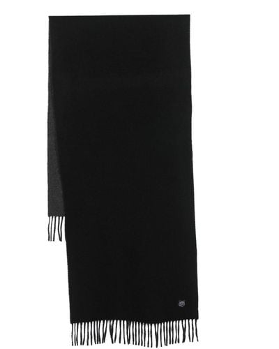 Maison Kitsuné ロゴパッチ スカーフ - ブラック