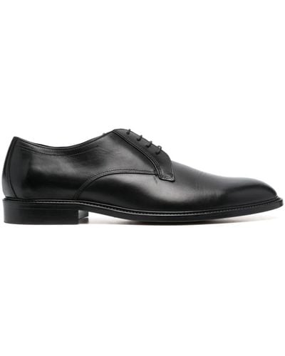 Sergio Rossi Almond-toe Derby Shoes - Black