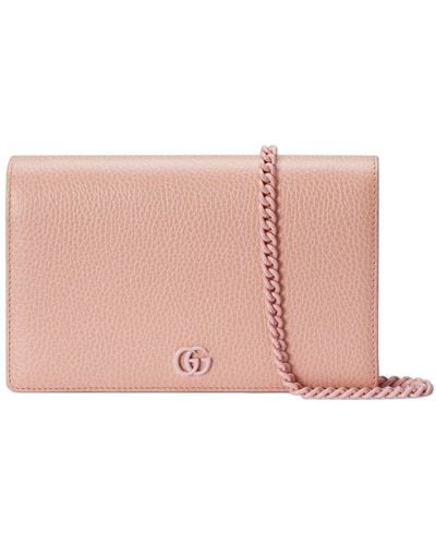 Gucci GG Marmont Portemonnaie mit Logo - Pink