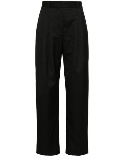 Samsøe & Samsøe Saluzy Pleated Tailored Trousers - Black