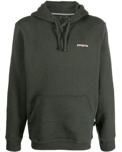 Patagonia Hoodie Met Print - Groen