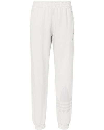 adidas Trefoil Cotton Track Pants - White
