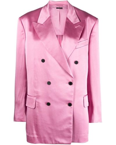 Tom Ford Doppelreihiger Blazer - Pink