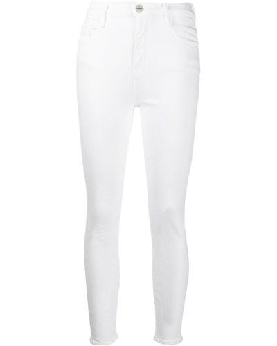FRAME Skinny-Jeans - Weiß