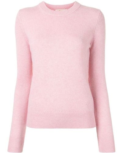 Tory Burch Round Neck Sweater - Pink