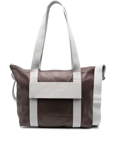 Rick Owens Luxor Contrasting-web Strap Shoulder Bag - White