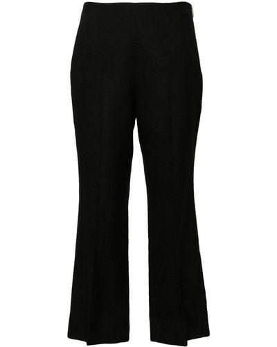 Gucci Dart-detail Cropped Pants - Black