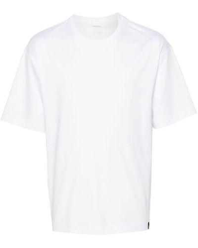 BOGGI T-Shirt mit Logo-Schild - Weiß