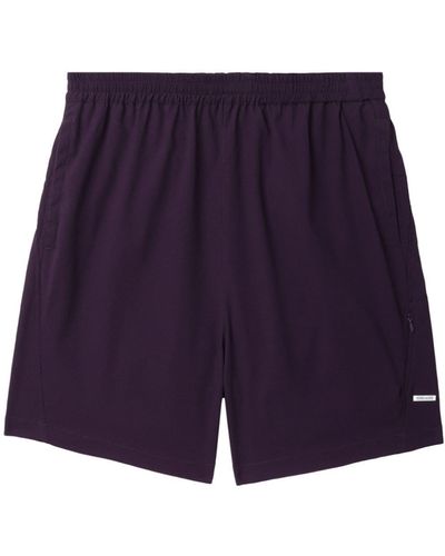 Izzue Logo-patch Elaxed-fit Shorts - Purple