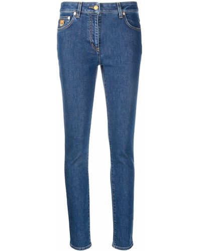 Moschino Jeans skinny a vita media - Blu