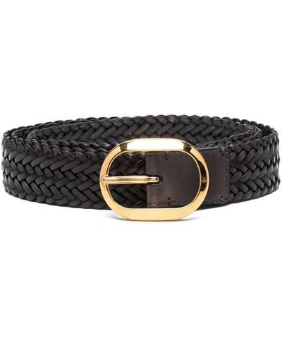 Tom Ford Adjustable Interwoven-design Belt - Black