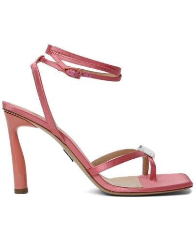 Paul Andrew Cube Toe-ring 95mm Sandals - Pink