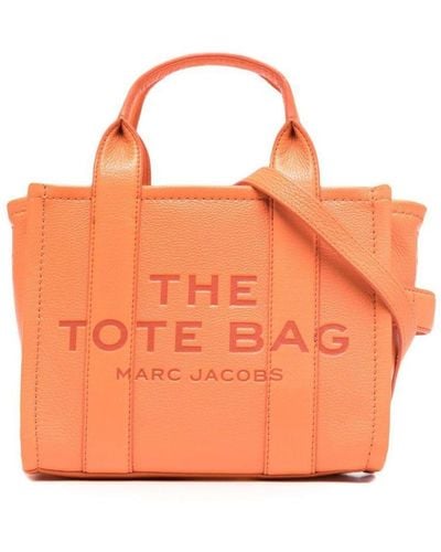 Marc Jacobs The Leather Tote Kleine Shopper - Oranje