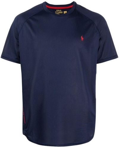 Polo Ralph Lauren Polo Pony-embroidered Crew-neck T-shirt - Blue