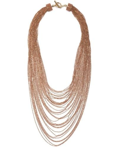 Fabiana Filippi Multi-chain Bead Necklace - White