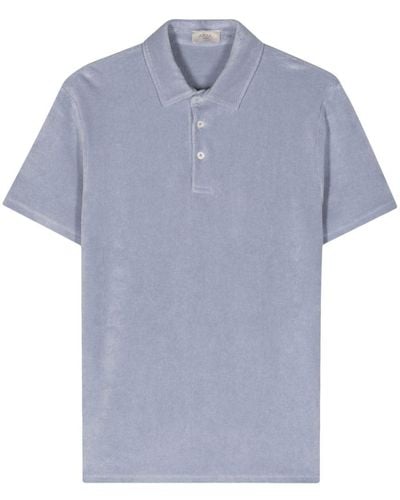 Altea Smith Towelling Polo Shirt - Blue